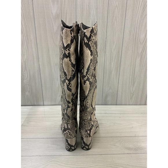 Marc Fisher Snake Print Heeled Boots - Picture 6 of 9